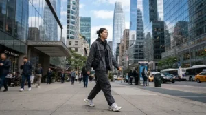 Modern charcoal grey classic bomber jacket men option for city commuting